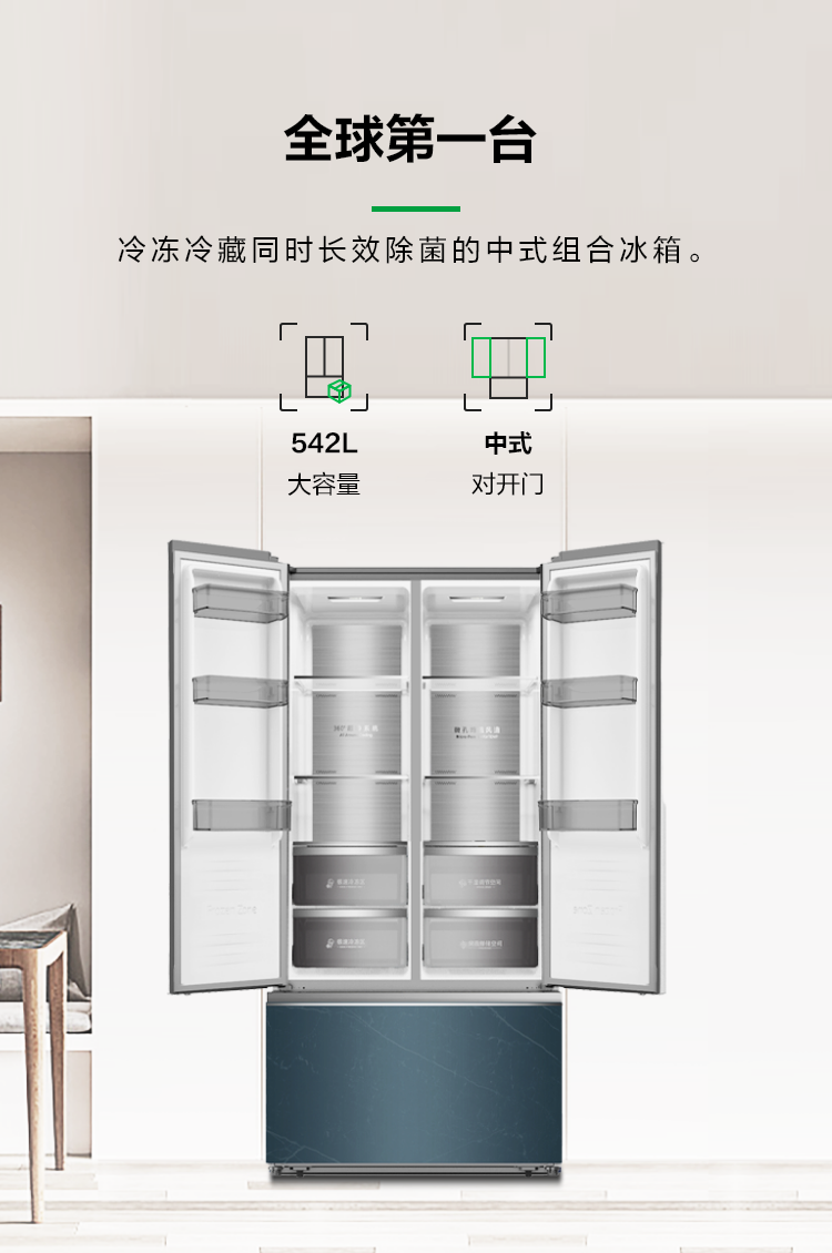 容声542双净冰箱